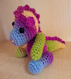 Crocheted baby dragon