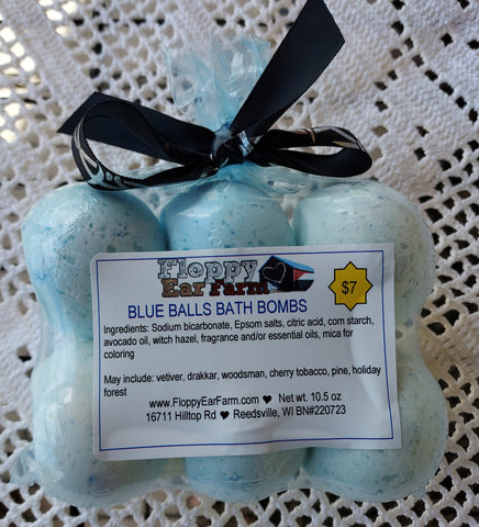 Bath Bomb Blue Balls Gift Set